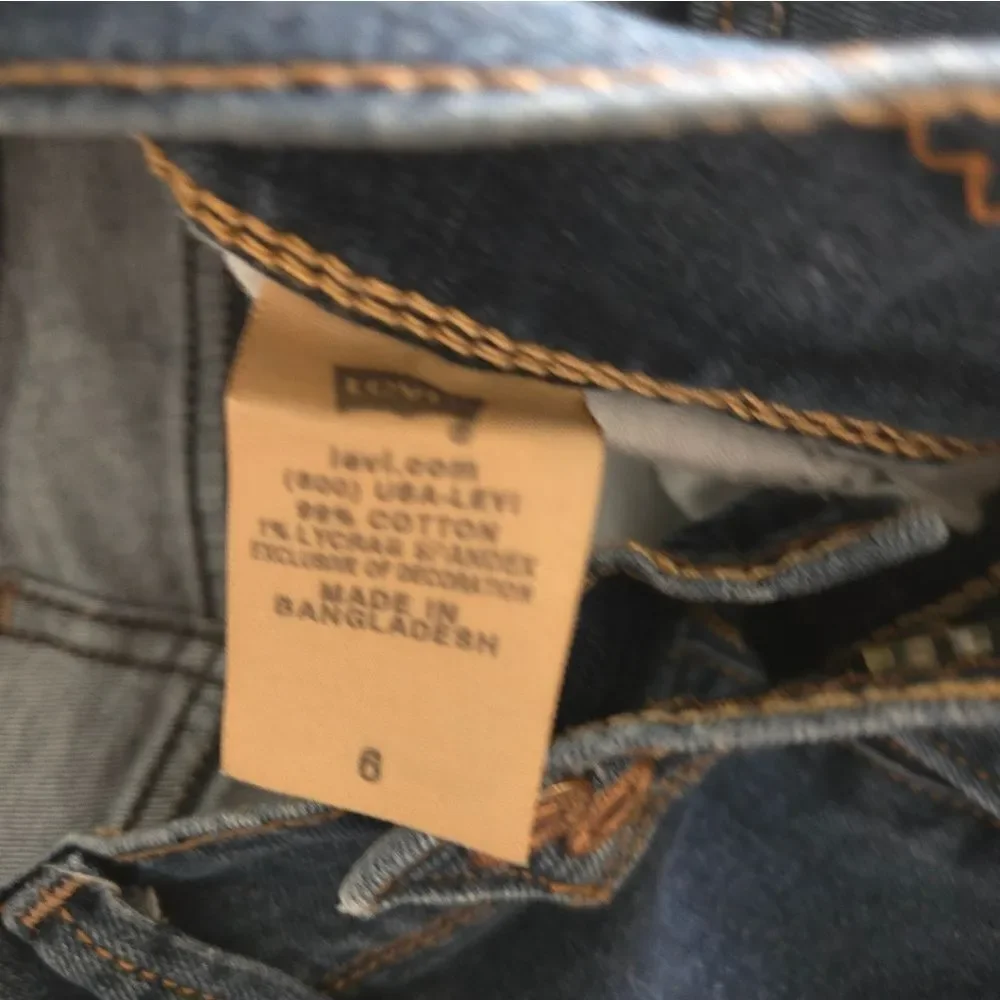 LEVI'S 515 Stretch Denim Long Shorts